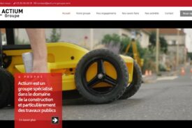 Nouveau site Actium Groupe