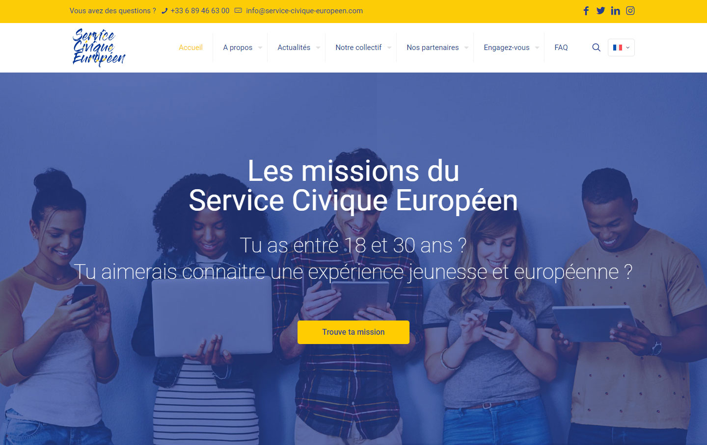 Service Civique Européen Accueil